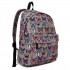 E1401B - Miss Lulu Large Backpack Butterfly Grey